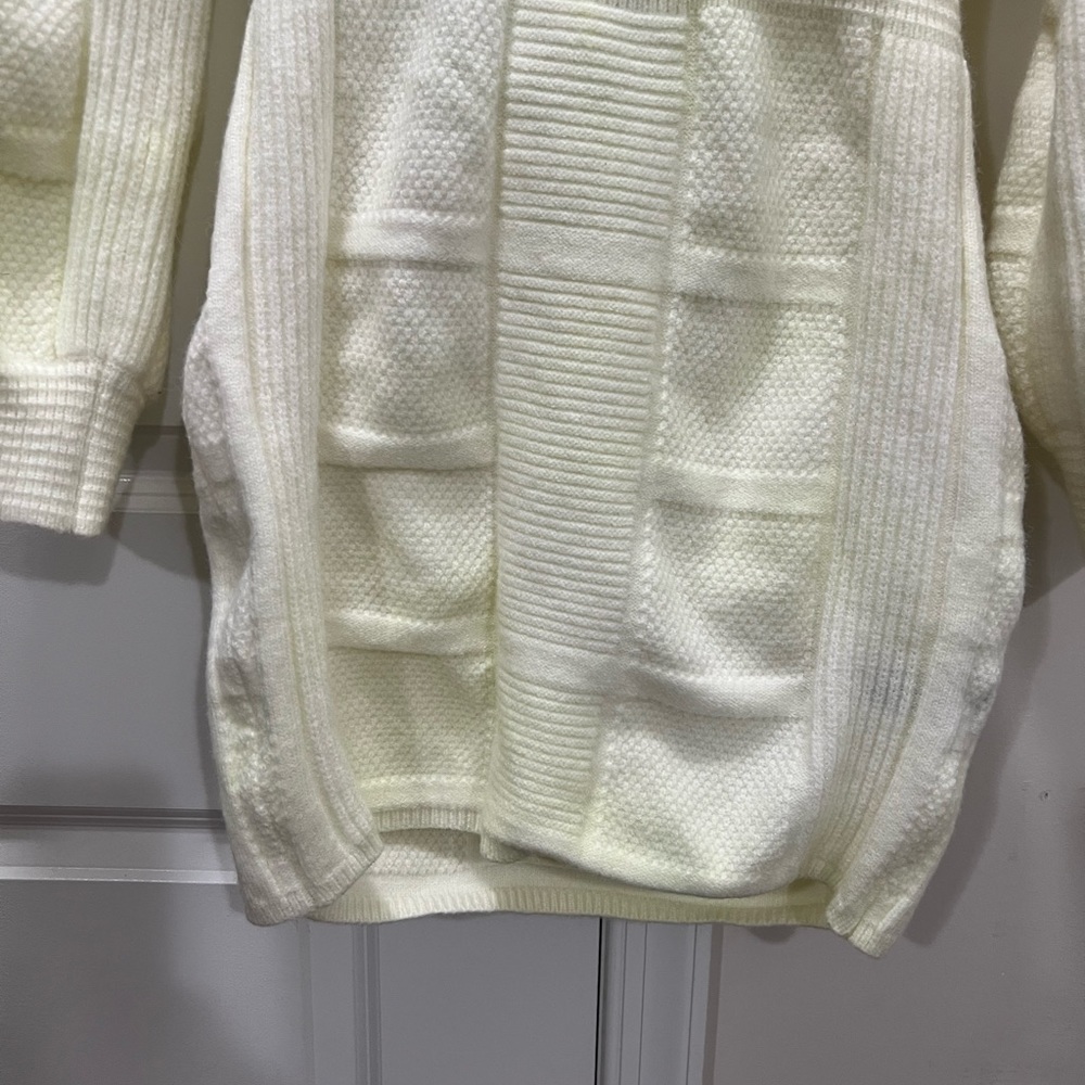 Area Stars Off White Open Back Knit Dress Size Large $175 - Picture 3 of 10